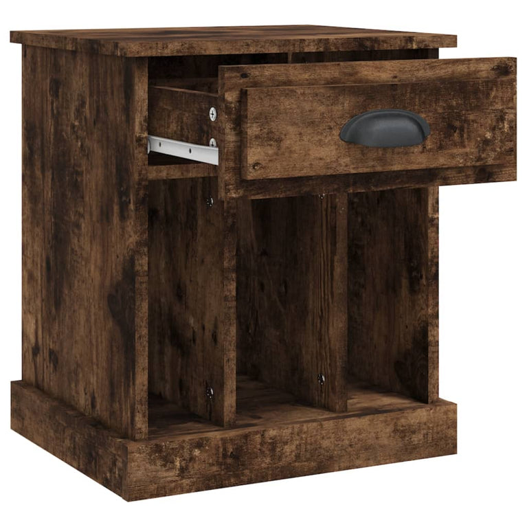 Nachtkastjes 2 st 43x36x50 cm gerookt eikenkleurig MeubelReus
