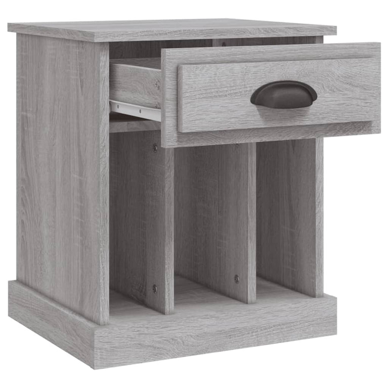 Nachtkastjes 2 st 43x36x50 cm grijs sonoma eikenkleurig MeubelReus