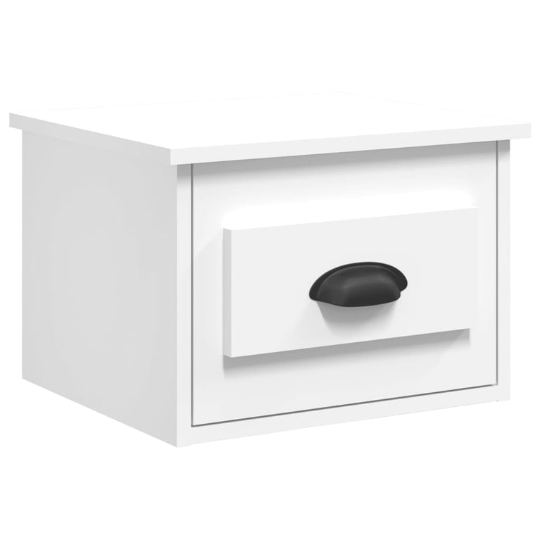 Nachtkastjes 2 st wandgemonteerd 41,5x36x28 cm wit MeubelReus