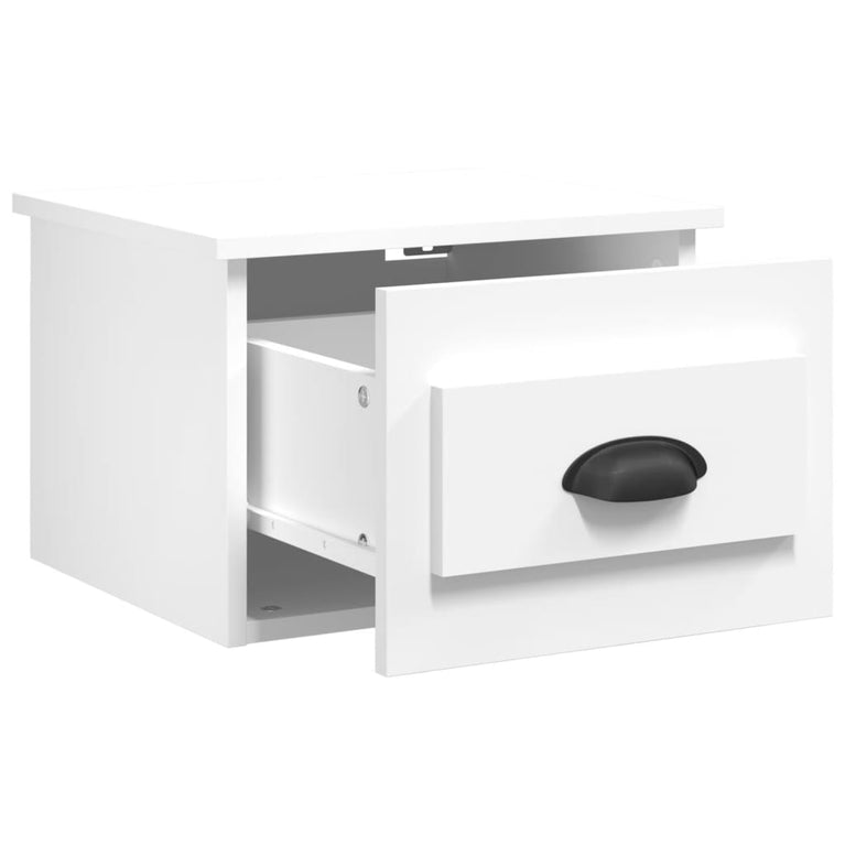 Nachtkastjes 2 st wandgemonteerd 41,5x36x28 cm wit MeubelReus