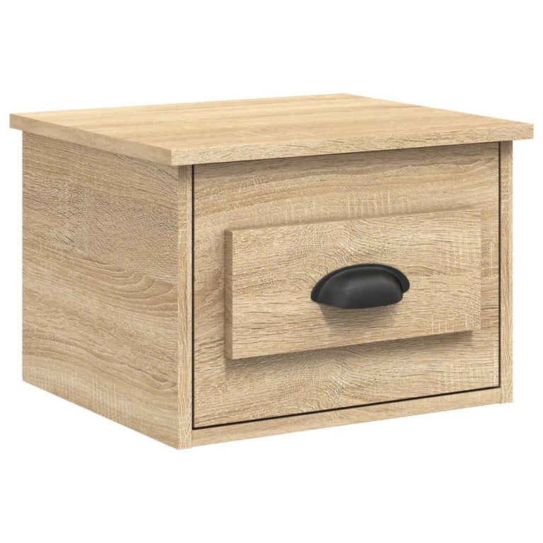 Nachtkastjes 2 st wandgemonteerd 41,5x36x28 cm sonoma eiken MeubelReus
