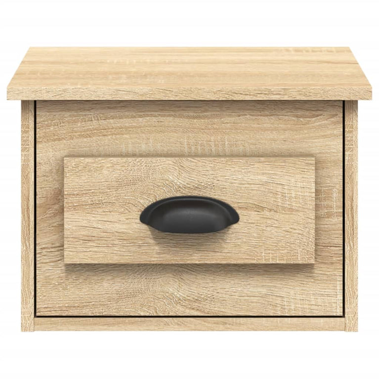 Nachtkastjes 2 st wandgemonteerd 41,5x36x28 cm sonoma eiken MeubelReus