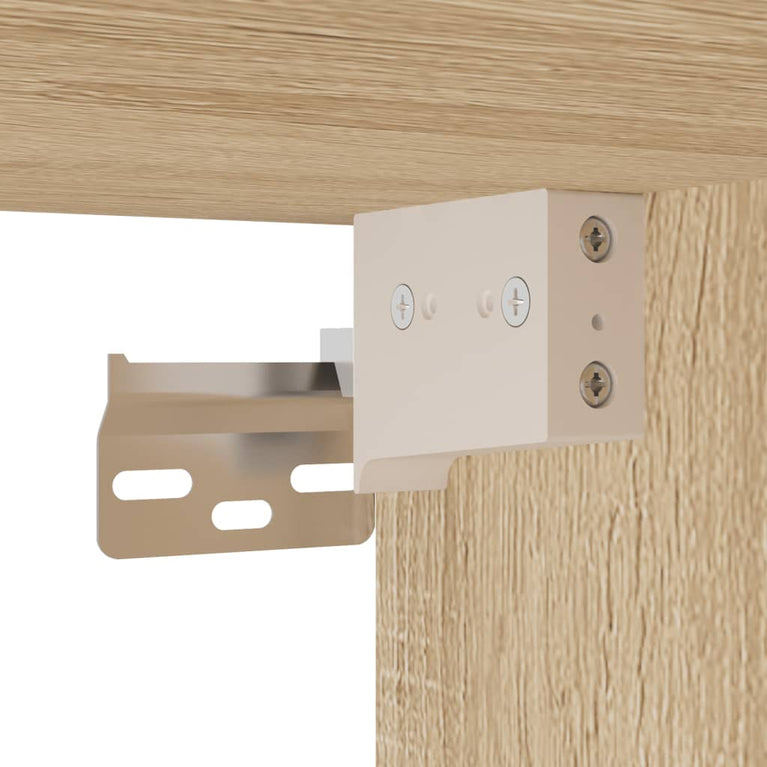 Nachtkastjes 2 st wandgemonteerd 41,5x36x28 cm sonoma eiken MeubelReus