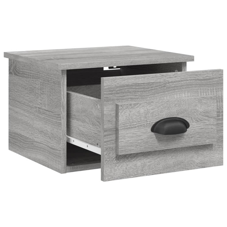 Nachtkastjes 2 st wandgemonteerd 41,5x36x28 cm grijs sonoma MeubelReus