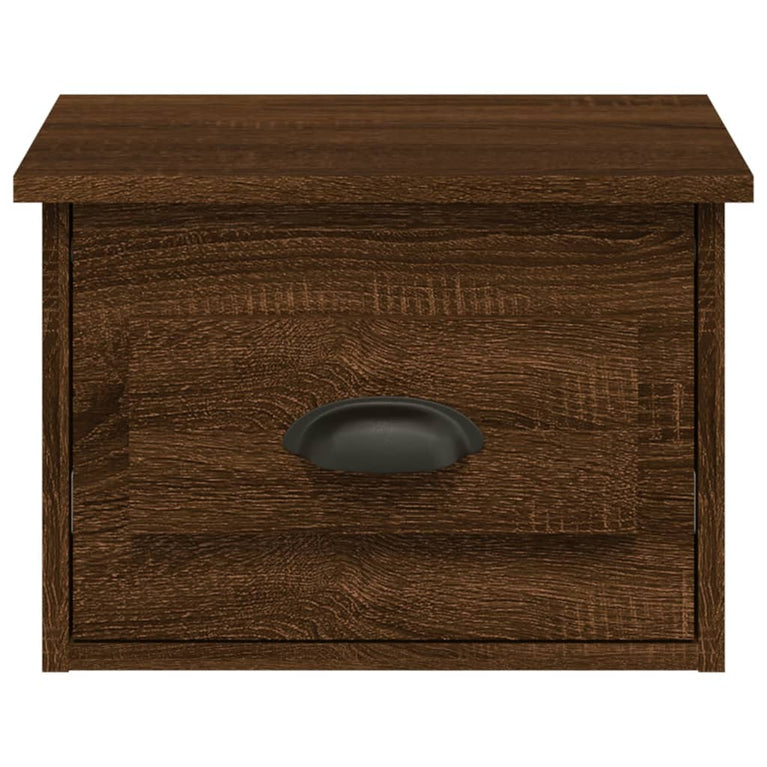 Nachtkastjes 2 st wandgemonteerd 41,5x36x28 cm bruin eikenkleur MeubelReus