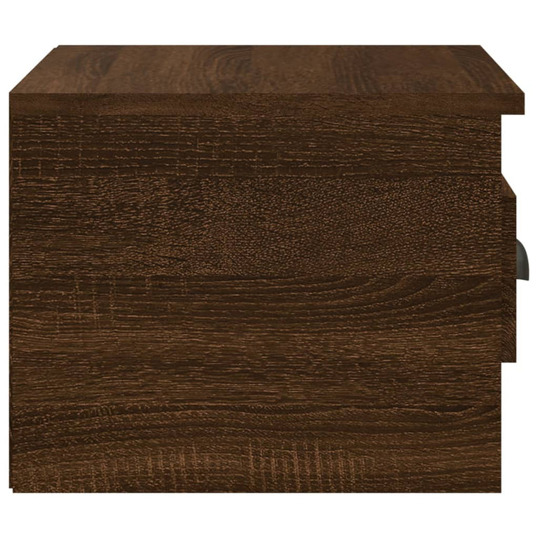 Nachtkastjes 2 st wandgemonteerd 41,5x36x28 cm bruin eikenkleur MeubelReus