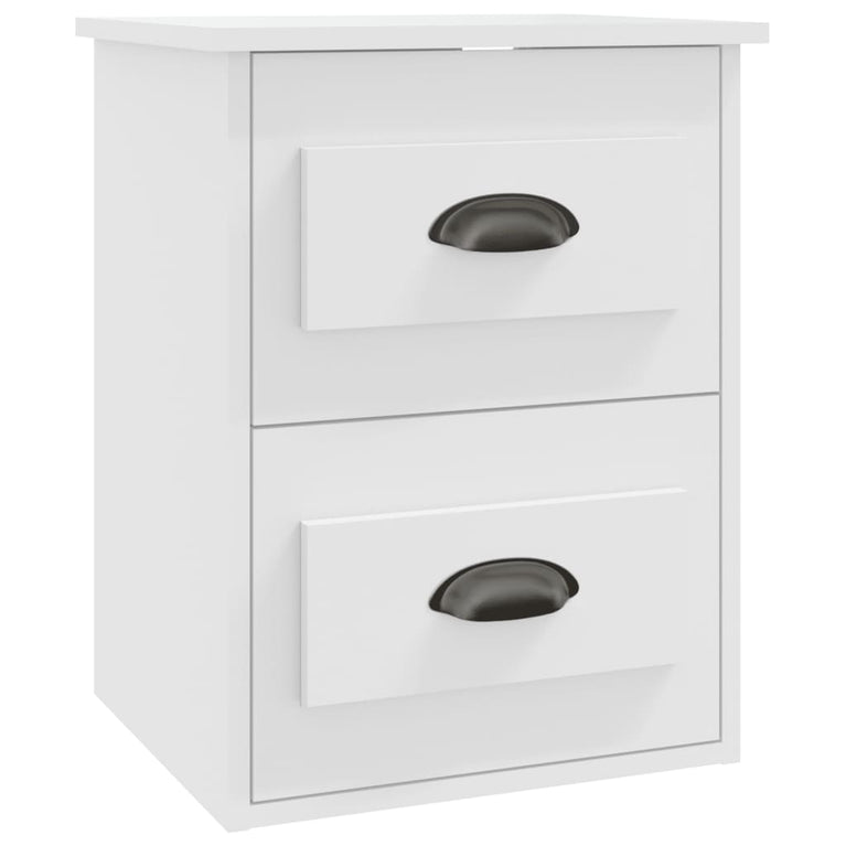 Nachtkastjes 2 st wandgemonteerd 41,5x36x53 cm wit MeubelReus