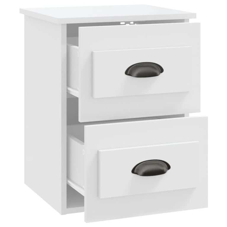 Nachtkastjes 2 st wandgemonteerd 41,5x36x53 cm wit MeubelReus