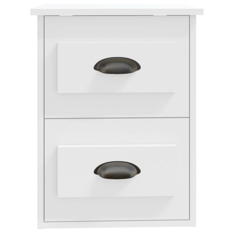 Nachtkastjes 2 st wandgemonteerd 41,5x36x53 cm wit MeubelReus