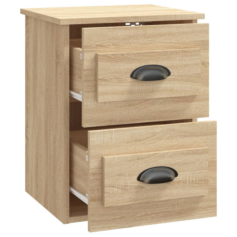 Nachtkastjes 2 st wandgemonteerd 41,5x36x53 cm sonoma eiken MeubelReus