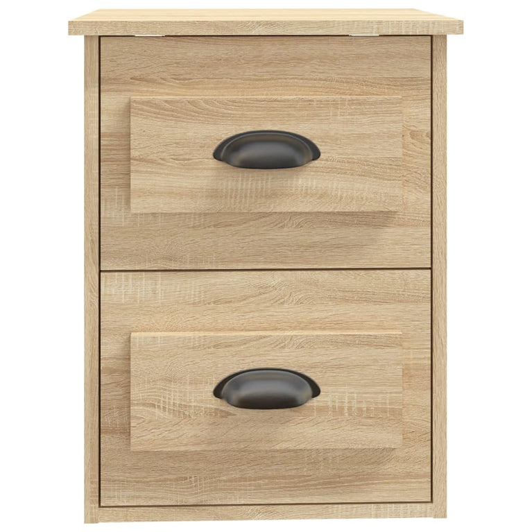 Nachtkastjes 2 st wandgemonteerd 41,5x36x53 cm sonoma eiken MeubelReus