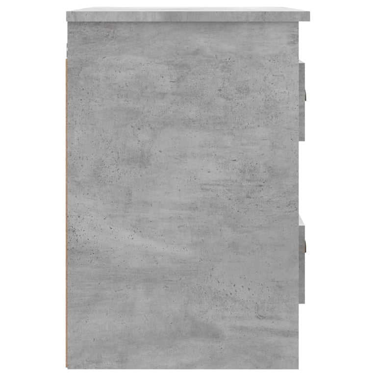 Nachtkastjes 2 st wandgemonteerd 41,5x36x53 cm betongrijs MeubelReus