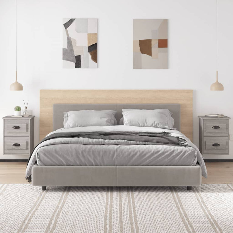 Nachtkastjes 2 st wandgemonteerd 41,5x36x53 cm grijs sonoma MeubelReus