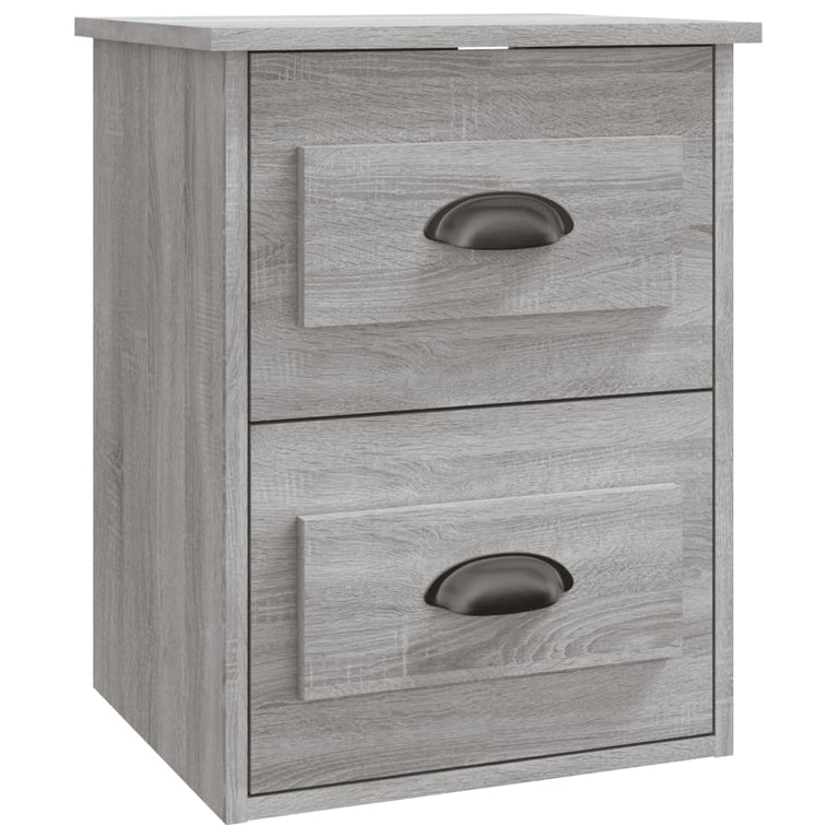 Nachtkastjes 2 st wandgemonteerd 41,5x36x53 cm grijs sonoma MeubelReus