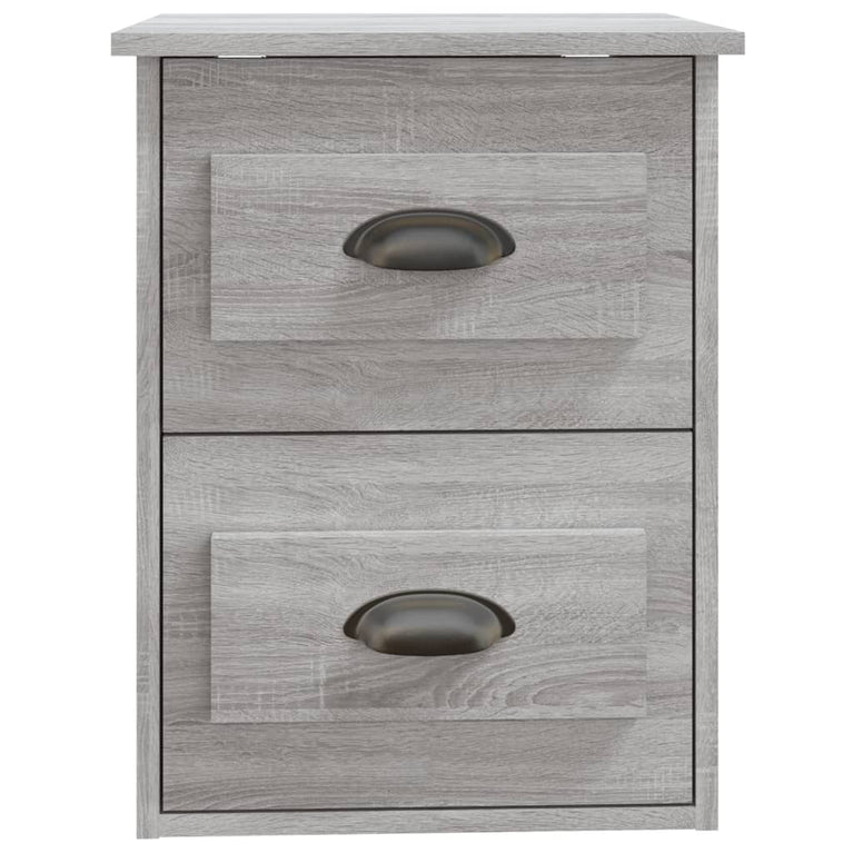 Nachtkastjes 2 st wandgemonteerd 41,5x36x53 cm grijs sonoma MeubelReus