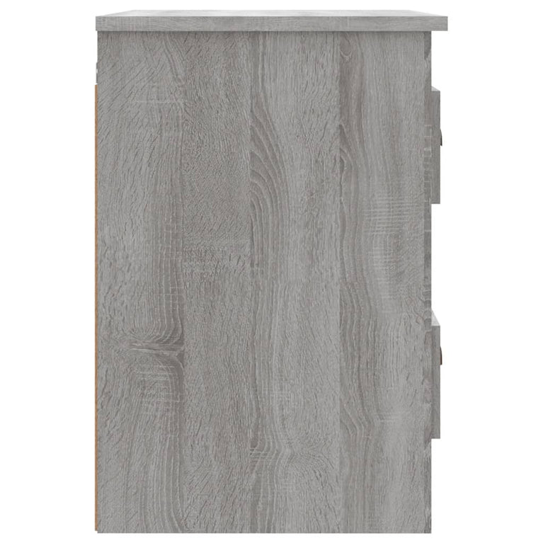 Nachtkastjes 2 st wandgemonteerd 41,5x36x53 cm grijs sonoma MeubelReus
