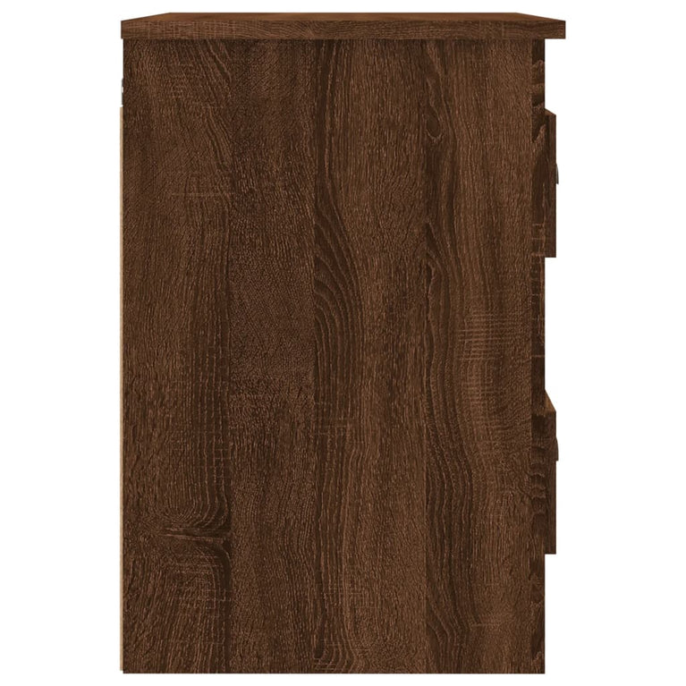 Nachtkastjes 2 st wandgemonteerd 41,5x36x53 cm bruin eikenkleur MeubelReus