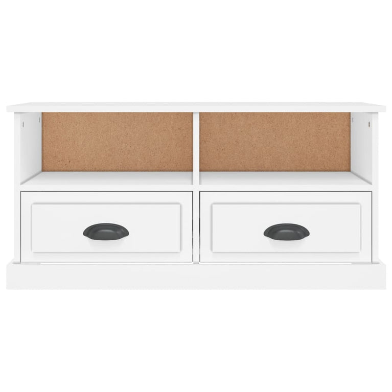 Tv-meubel 93x35,5x45 cm bewerkt hout wit MeubelReus