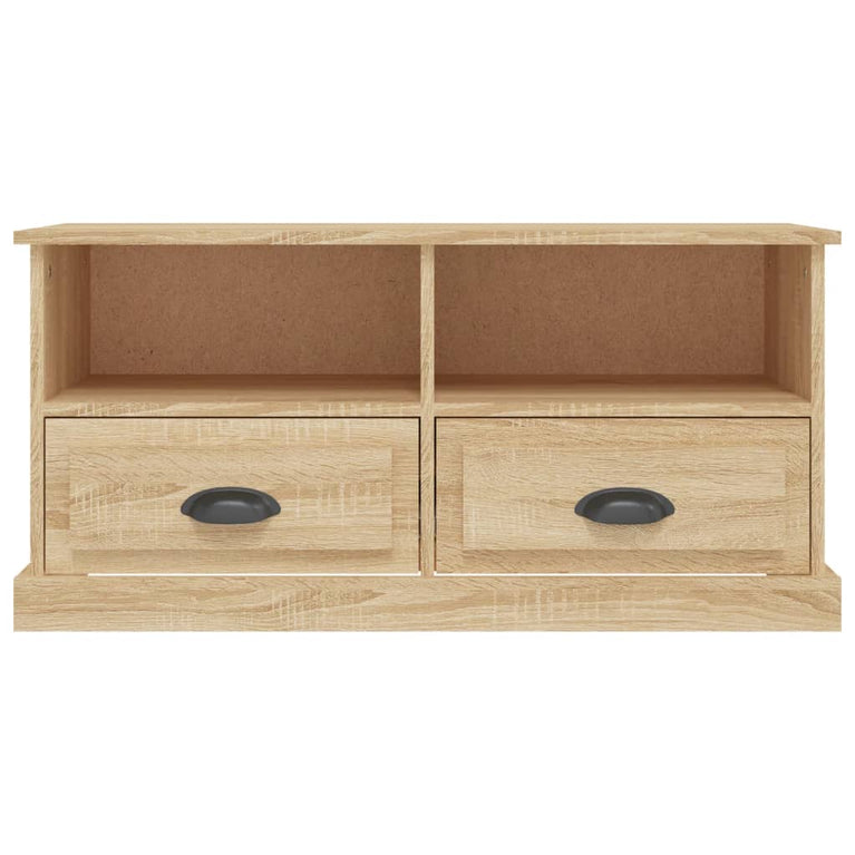 Tv-meubel 93x35,5x45 cm bewerkt hout sonoma eikenkleurig MeubelReus