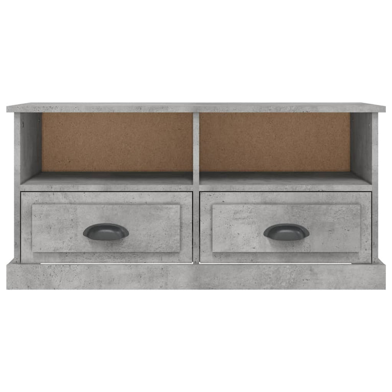 Tv-meubel 93x35,5x45 cm bewerkt hout betongrijs MeubelReus