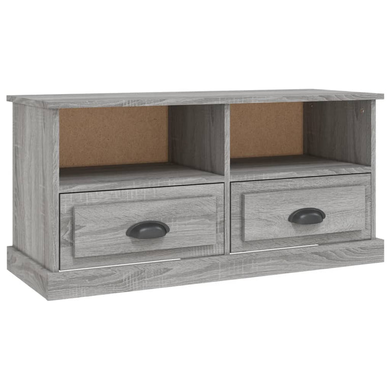 Tv-meubel 93x35,5x45 cm bewerkt hout grijs sonoma eikenkleurig MeubelReus