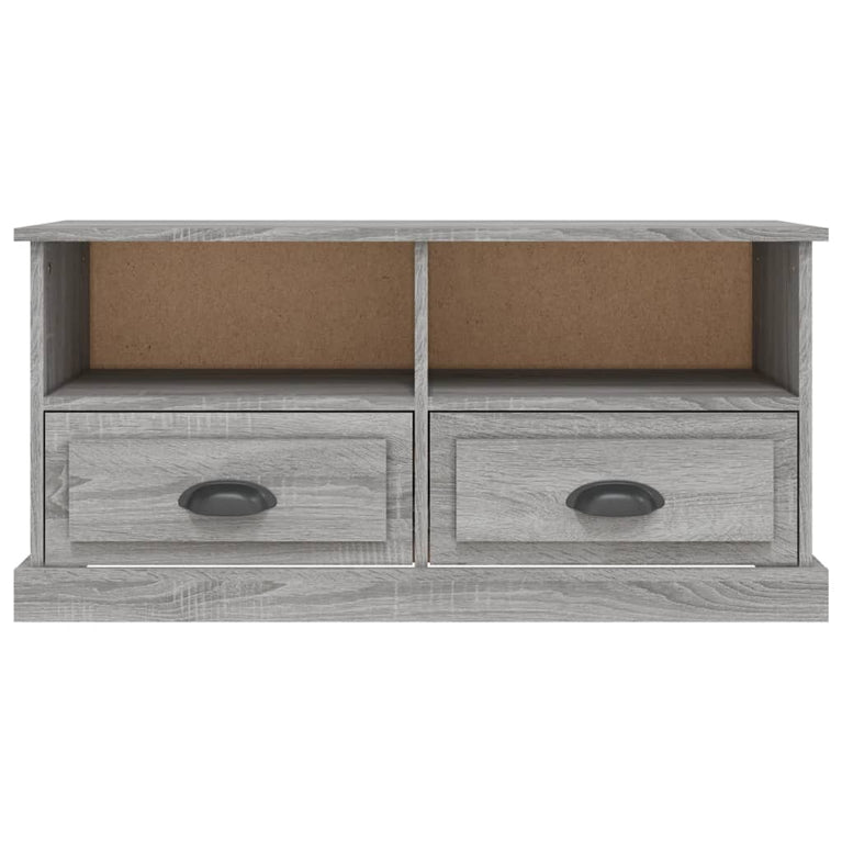 Tv-meubel 93x35,5x45 cm bewerkt hout grijs sonoma eikenkleurig MeubelReus
