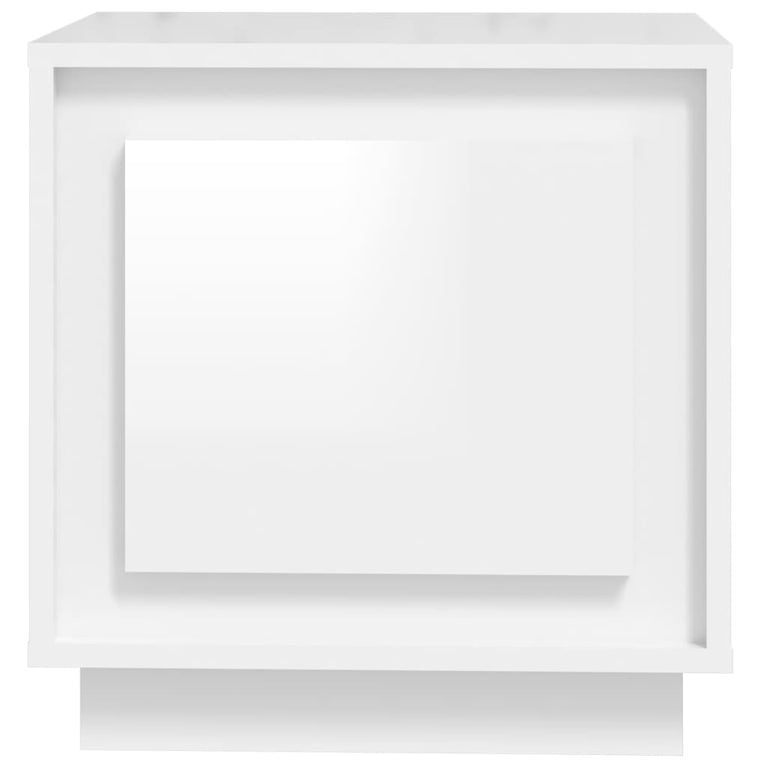 Nachtkastjes 2 st 44x35x45 cm bewerkt hout hoogglans wit MeubelReus