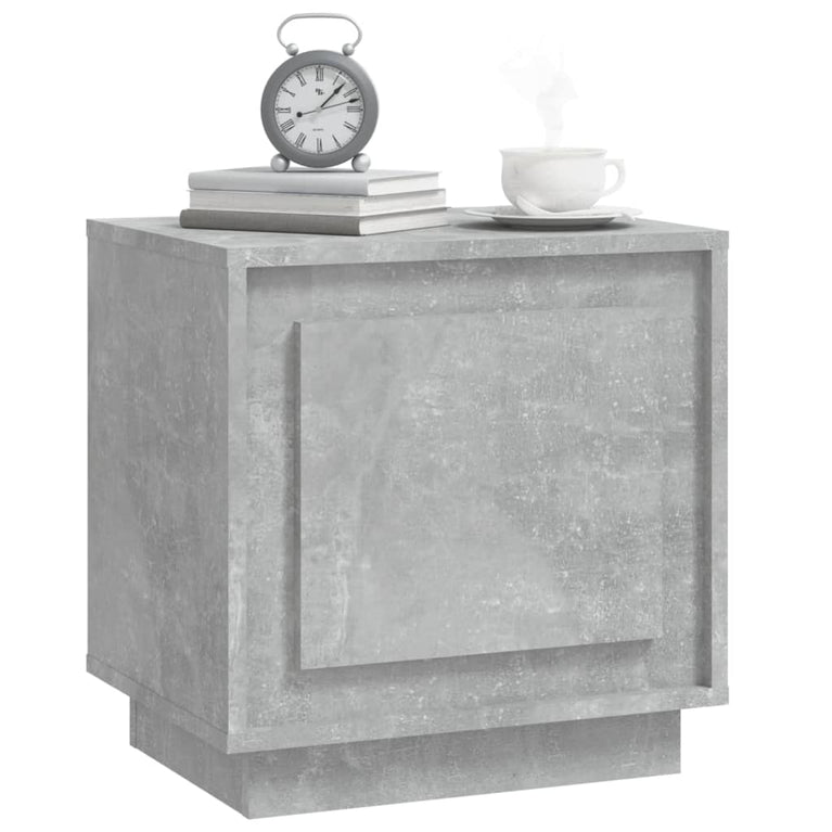 Nachtkastjes 2 st 44x35x45 cm bewerkt hout betongrijs MeubelReus