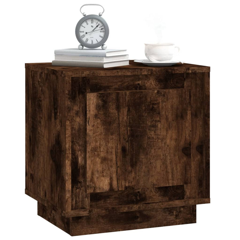Nachtkastjes 2 st 44x35x45 cm bewerkt hout gerookt eikenkleurig MeubelReus