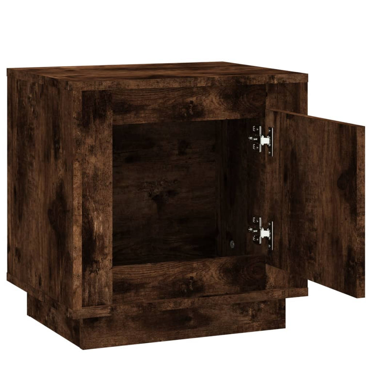 Nachtkastjes 2 st 44x35x45 cm bewerkt hout gerookt eikenkleurig MeubelReus