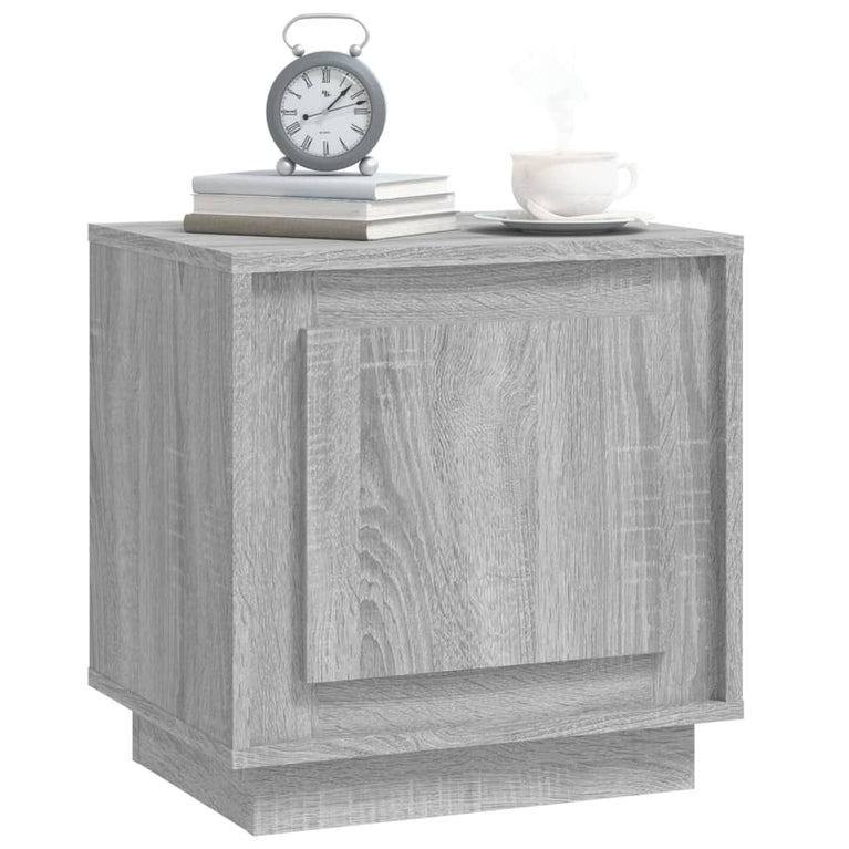 Nachtkastjes 2 st 44x35x45 cm bewerkt hout grijs sonoma eiken MeubelReus