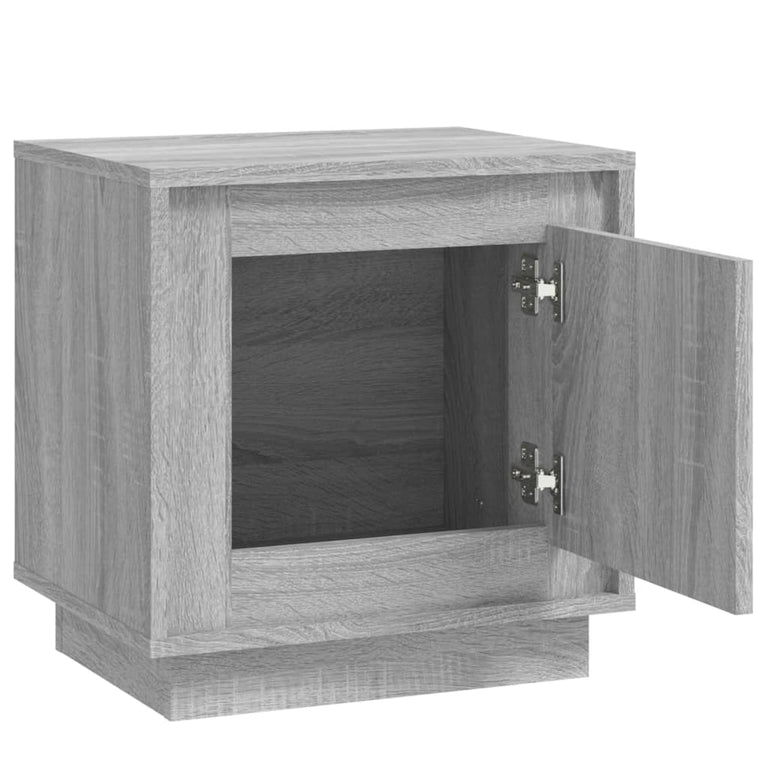 Nachtkastjes 2 st 44x35x45 cm bewerkt hout grijs sonoma eiken MeubelReus
