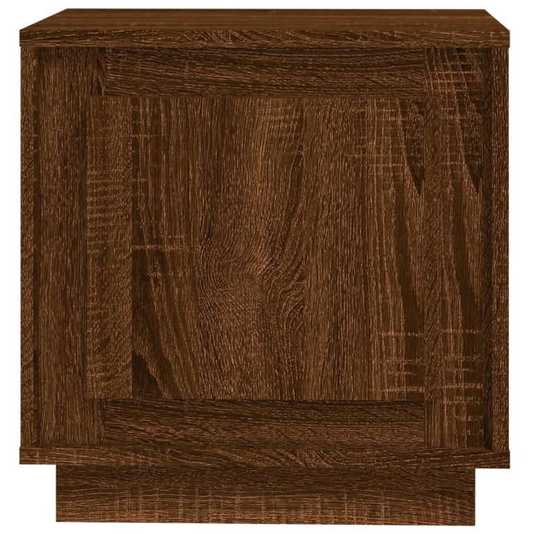 Nachtkastjes 2 st 44x35x45 cm bewerkt hout bruin eikenkleur MeubelReus