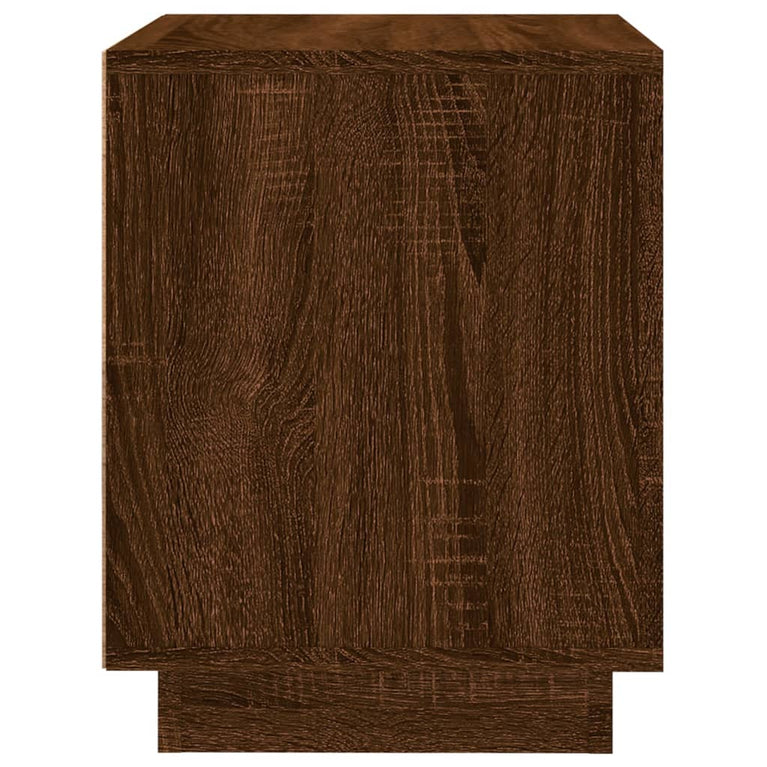 Nachtkastjes 2 st 44x35x45 cm bewerkt hout bruin eikenkleur MeubelReus