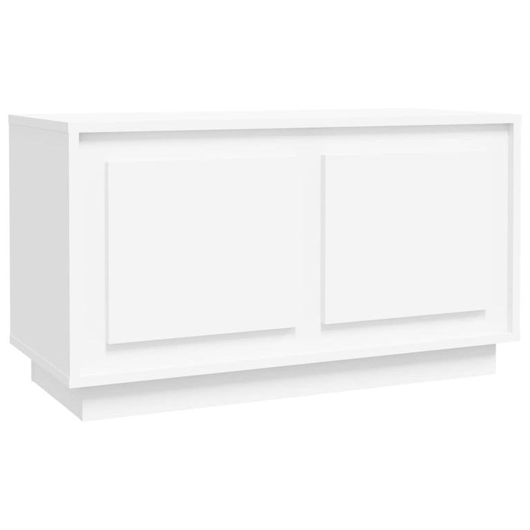 Tv-meubel 80x35x45 cm bewerkt hout wit MeubelReus