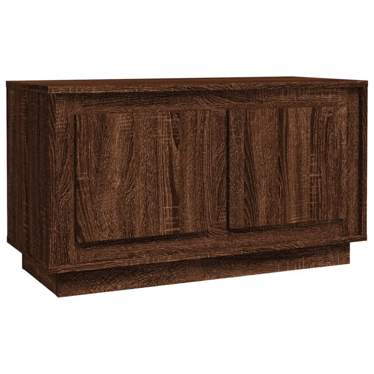 Tv-meubel 80x35x45 cm bewerkt hout bruin eikenkleur MeubelReus