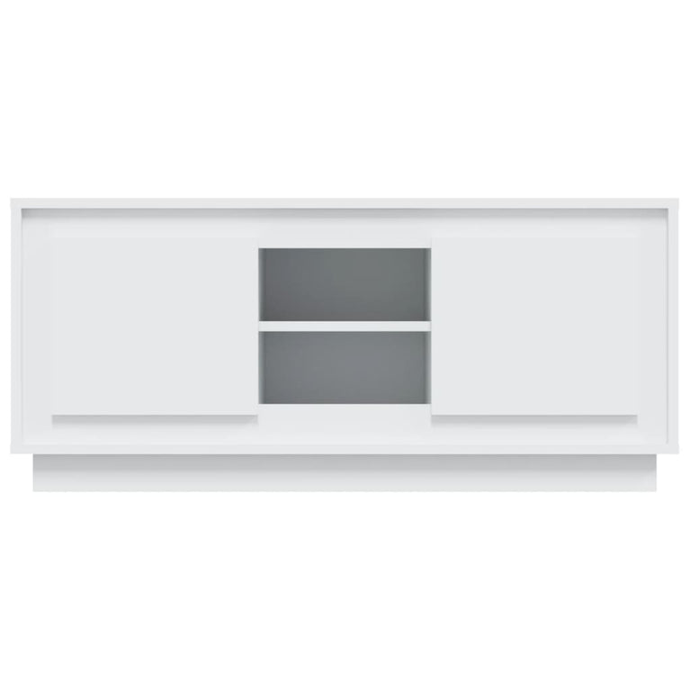 Tv-meubel 102x35x45 cm bewerkt hout wit MeubelReus
