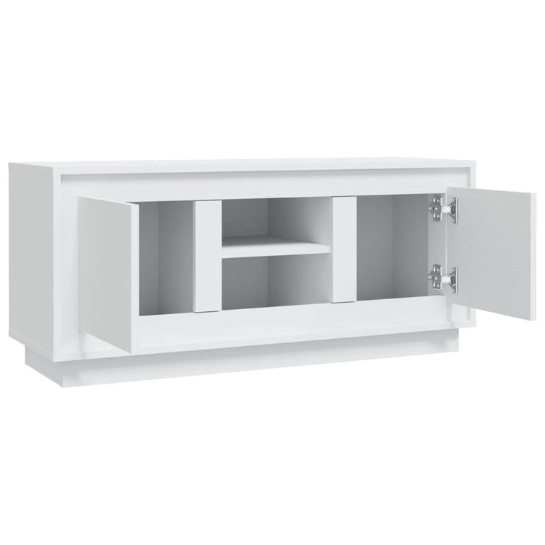 Tv-meubel 102x35x45 cm bewerkt hout wit MeubelReus