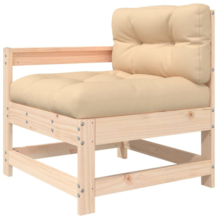 3-delige Loungeset met kussens massief hout MeubelReus