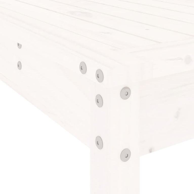 13-delige Tuinset massief grenenhout wit