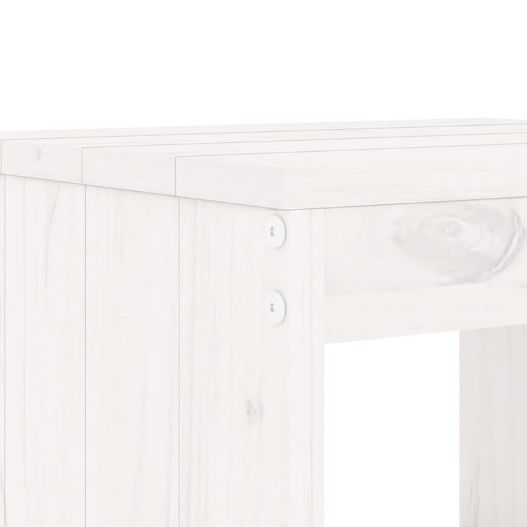3-delige Barset massief grenenhout wit