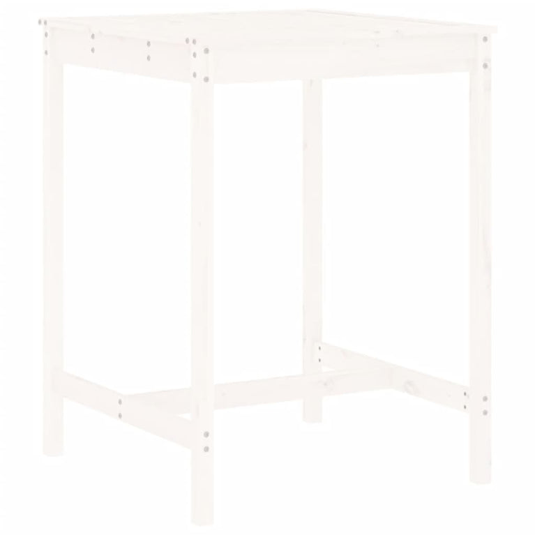 3-delige Barset massief grenenhout wit