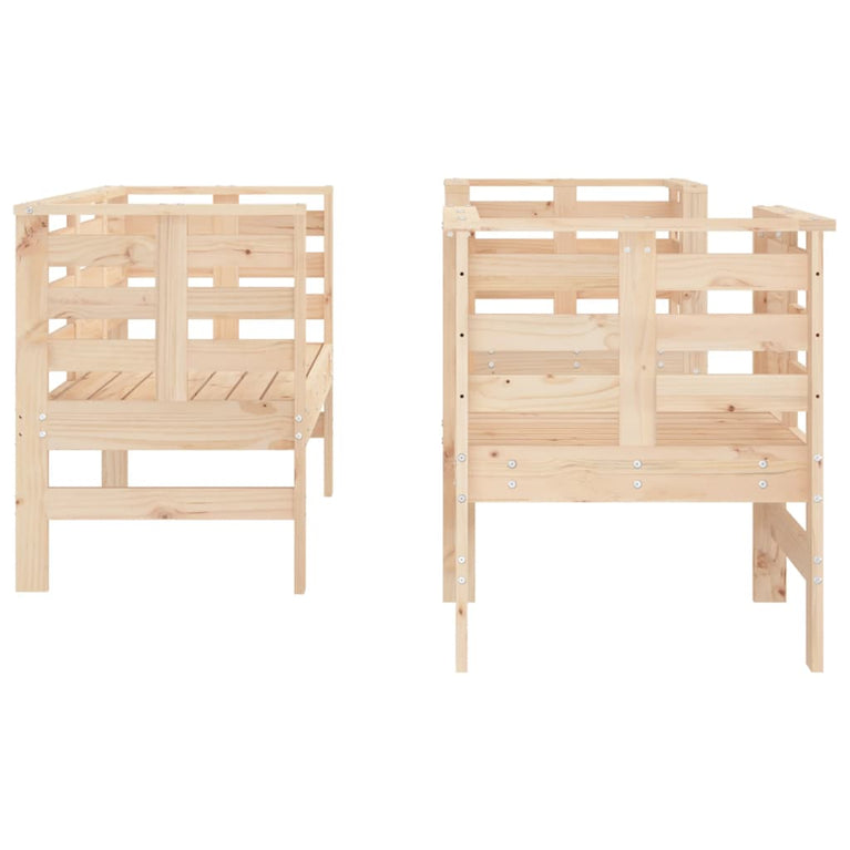 3-delige Loungeset massief grenenhout