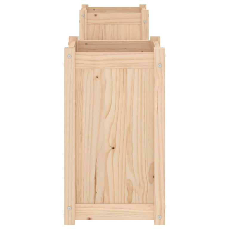 Bankje met plantenbakken 180x36x63 cm grenenhout MeubelReus