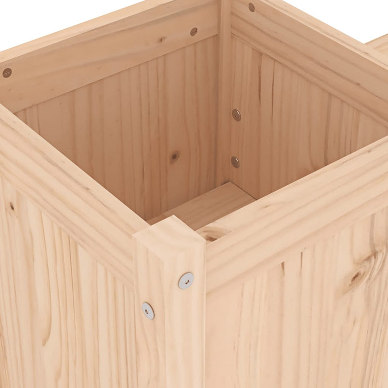 Bankje met plantenbakken 180x36x63 cm grenenhout MeubelReus