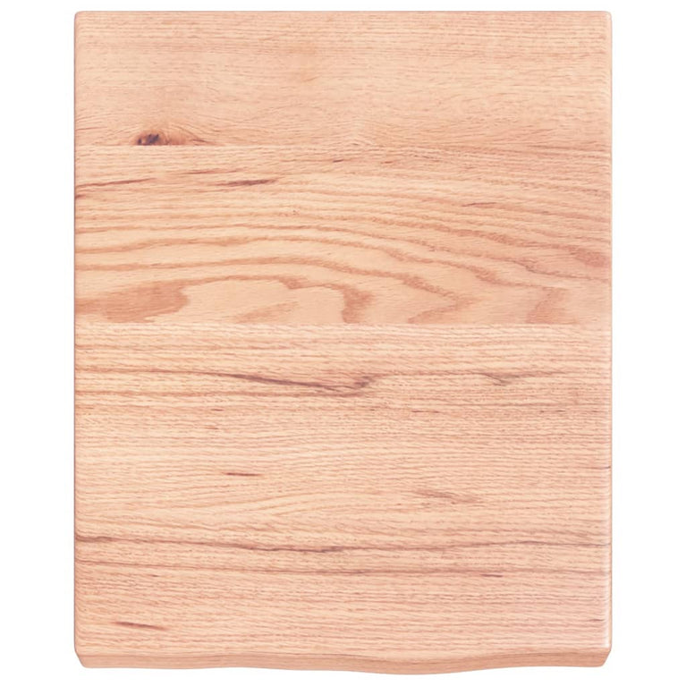 Wandschap 40x50x6 cm behandeld massief eikenhout lichtbruin