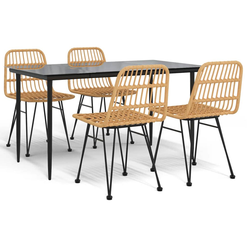 5-delige Tuinset poly rattan MeubelReus