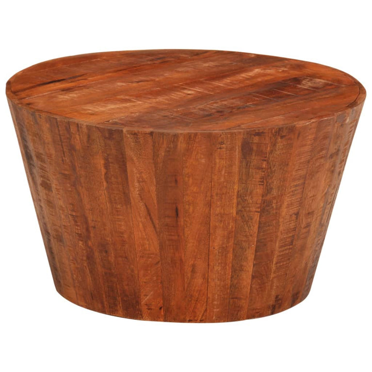 Salontafel Ø52x30 cm massief ruw mangohout MeubelReus