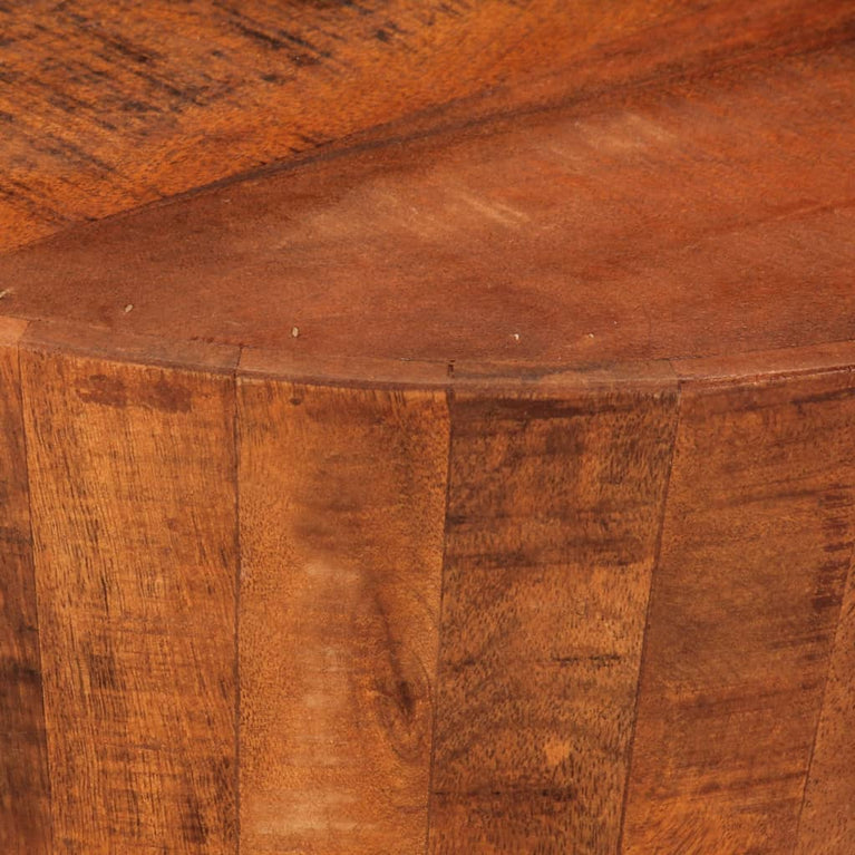 Salontafel Ø52x30 cm massief ruw mangohout MeubelReus
