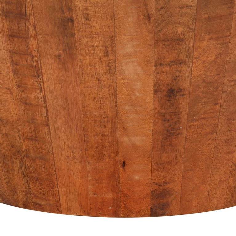 Salontafel Ø52x30 cm massief ruw mangohout MeubelReus
